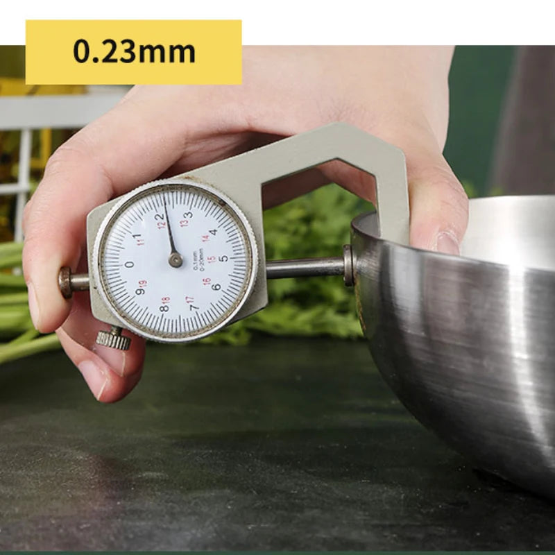 304 Stainless Steel Frying Pan – Non-Toxic Uncoated Skillet for All Cooktops