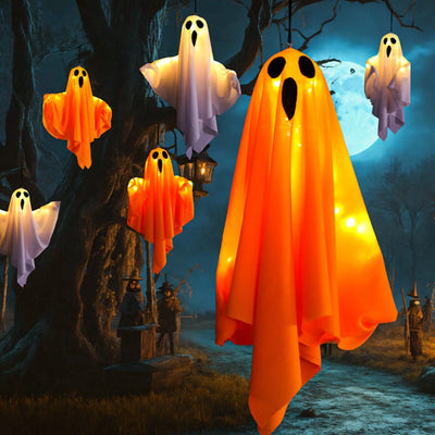 Light-Up Hanging Ghost Halloween Decoration